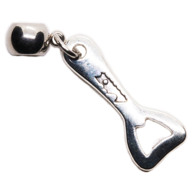 Fake Bottle Opener Metal Charm, Mini Fake Beer Bottle Opener Accessory and Cute Beer Opener Accent for Bracelets, Necklaces, Keychains, Backpacks, and Purses (not functional)