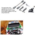 thumbnail image 2 of mmirethe Steering Link Rod Pull Rods Servo Links Linkage 28T Servo Arm For 1/28 Wltoys K969 Pull Rods Metal Upgrade Adjustable Titanium color 1Set, 2 of 6