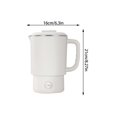 thumbnail image 2 of Portable Kettle Stainless Steel Travel Water Boiler Heating Compact Design For Home Camping Outdoor Use Wavy Double Layer Glass Mug Drinking Glasses Mugs 50s Drinking Glasses Vegan Mug Set Teal, 2 of 3
