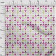 thumbnail image 2 of oneOone Silk Tabby Fabric Triangle Ikat Print Fabric BTY 42 Inch Wide, 2 of 4