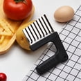 thumbnail image 3 of Multifunctional Potato Cutter - Stainless Steel & Plastic Wavy Chip Cutter, Easy to Use, for Vegetables Fruit Salad Garnishes, 3 of 9