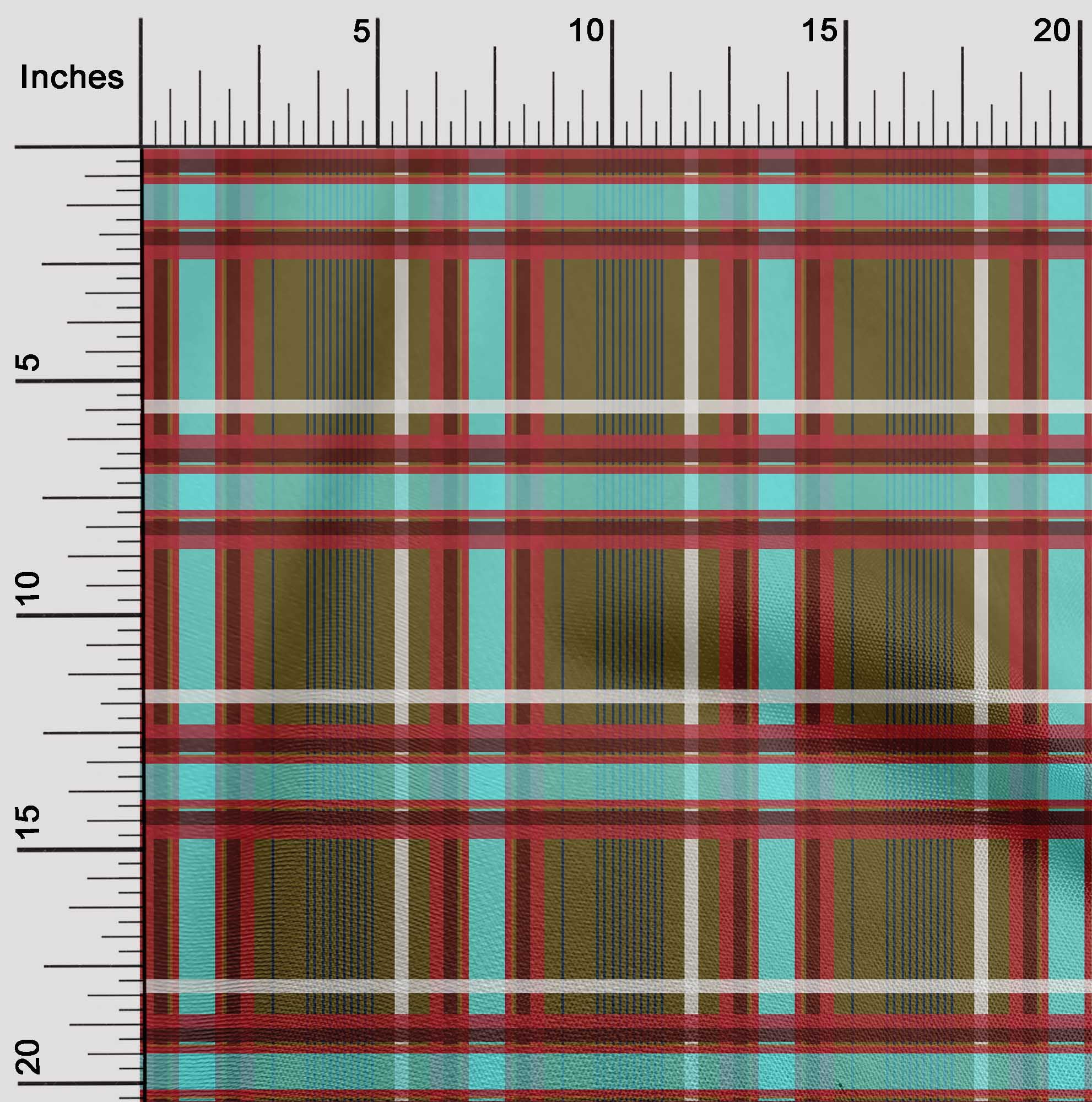 oneOone Viscose Jersey Fabric Madras Check Print Sewing Fabric BTY 60 Inch Wide
