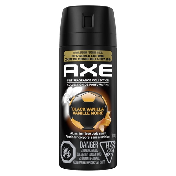 AXE Fine Fragrance Collection Premium Deodorant Body Spray Black Vanilla, 113 g