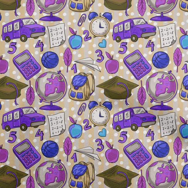 oneOone Velvet Light Brown Fabric Kids Craft Projects Decor Fabric Printed By The Yard 58 Inch Wide