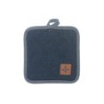 thumbnail image 1 of Denim Pot Holder With Leather Badge - Set of 4, 1 of 2