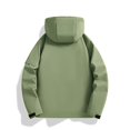 thumbnail image 4 of RXIRUCGD Manteau Veste Mode Ajustée à Capuche à Cordon avec Coutures pour Homme, Vert, Taille : M, 4 of 4