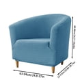 thumbnail image 2 of Housse de Sofa en Jacquard Élastique en Forme de T Housse Ronde Housse Maison, 2 of 8