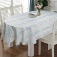 thumbnail image 1 of Oval Tablecloth 52 x 70 Inch, Vintage Geometric Leaves Tablecloth for Oval Table, Fabric Wrinkle Free Washable Waterproof Retro Tablecloth Oval Table Cloth for Kitchen Dining Room Table, 1 of 5