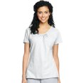 thumbnail image 1 of Hanes Maillot Flammé pour Femmes à Col en V Froncé, L, Blanc, 1 of 3