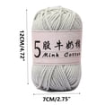 thumbnail image 3 of Clearance Tyidzon Wool Yarn for Crocheting Soft Crochet Thread Yarn, Lightweight Wool Yarn for Crochet Hand Knitting Crocheting Crafting, 3 of 6