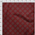 thumbnail image 3 of oneOone Polyester Lycra Fabric Floral Block Printed Fabric 1 Yard 56 Inch Wide, 3 of 4