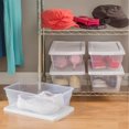 thumbnail image 4 of Sterilite 6 Qt Clear Plastic Storage Container Bin, Snap Close White Lid, 60 Pack, 4 of 12