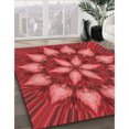 thumbnail image 3 of Ahgly Company Tapis Rectangulaire Rouge Lavable en Machine, 2 Pieds x 5 Pieds, 3 of 7