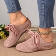 thumbnail image 4 of Sabots à Talon Compensé pour Femmes, Mules à Enfiler, Chaussures Confortables à Lacets, Bout Fermé, Sandales d'Été Sans Talon, 4 of 6