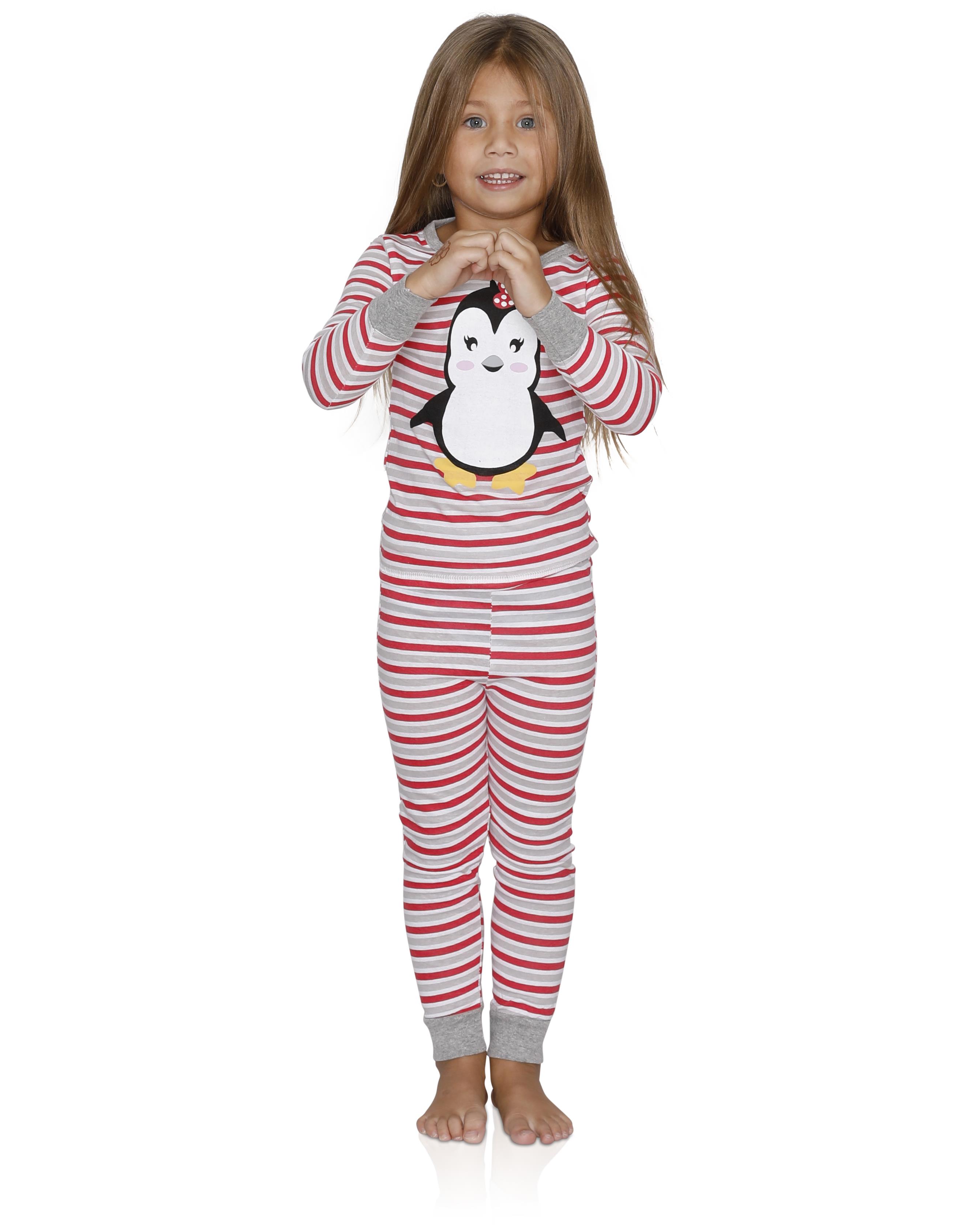 Pyjama en Coton Cozy Couture pour Filles, 2 Pcs Penguin