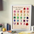 thumbnail image 2 of Cadeau Personnalisé pour Enseignant, Logo Alphabet Personnalisé, Plaque de Motivation pour Enseignant, Merci pour Vos efforts pour Nous Rendre Intelligents et Motivés, 2 of 6