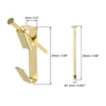 thumbnail image 2 of Unique Bargains Picture Hangers w Nails - Photo Frame Hanging Hooks Kit for Wall Mounting - Holds 20 lbs - 25 Pcs, 2 of 3