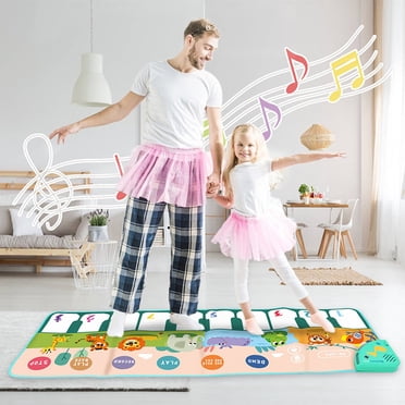 IBaodan Unbeatable Prices Musical Toys Boy Gifts Piano Mat Montessori Toys Educational Musical Toys First Birthday Gifts For 1 2 3 Year Old Boys Multi-color Polyester