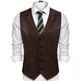 thumbnail image 1 of LSLJS Gilets Décontractés pour Hommes à Simple Boutonnage Imprimé Rétro Costume d'Hiver Débardeurs Col en V Hommes Col Rabattu avec Poches Gilets Formels Médiévaux, Chemises et T-Shirts Athlétiques pour Hommes Cadeaux pour Hommes, 1 of 3