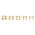 thumbnail image 3 of lionlar 2X 5 Pairs Assorted Ball 2mm-6mm Disc Ball Stainless Steel Earring Studs Gold 2 Pcs, 3 of 7