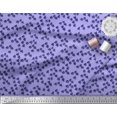 thumbnail image 2 of Soimoi Purple Velvet Fabric Deodar Cedar Tree Print Sewing Fabric Yard 58 Inch Wide, 2 of 5