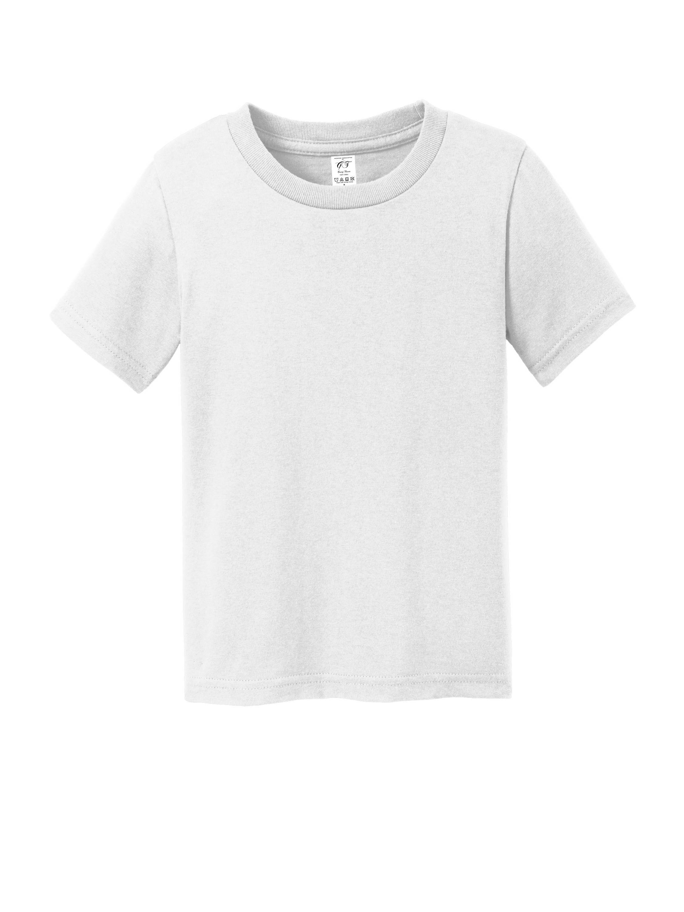 Gravity Threads T-Shirt à Manches Courtes en Coton Doux pour Tout-Petit - Blanc - 3T