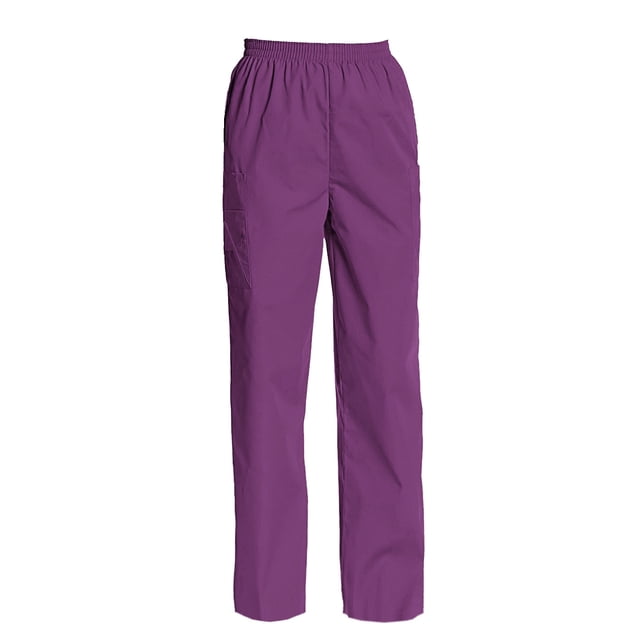 Pantalon d'Uniforme Cargo pour Femmes à Taille Entièrement Élastique