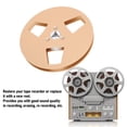 thumbnail image 4 of Empty Tape Reel, 3 Holes 1/4 5 Inch Open Reel Sound Tape Empty Reel, Aluminum Alloy Universal for Reel to Reel for NAGRA and Studer  Reel to Reel Recorder 1/4 Inch Tape, 4 of 7