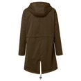 thumbnail image 3 of Kcodviy Manteau de Pluie pour Femme avec Mignons Coupe-Vent pour Femme Capuche Léger à Manches Longues Manteau Rétro Coupe-Vent à Fermeture Éclair Cordon de Serrage Hauts de Randonnée pour Femme Imperméable avec Poches, 3 of 3