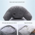 thumbnail image 3 of JUNWELL Reading Pillow Bed Wedge Large Adult Backrest Lounge Cushion  Plush Big Backrest Reading Lumbar Support Chair Cushion with Arms, 3 of 4