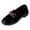 Black, variant on Women's Loafers Platform Comfortable Slip On Dressy Shoes Business Casual Patent Leather Mary Jane Shoes with Metal Chain Black Size 7
