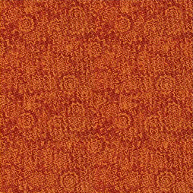 Ahgly Company Tapis d'Intérieur Lavable à la Machine, Carré, Transitionnel, Orange Rouge Orange, Tapis de Zone, 5 Pieds Carré