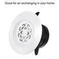 thumbnail image 4 of Unique Bargains 3 Inch Adjustable Pattern Screen Grille Cover Louver Round Air Vent 2 Pack, 4 of 5