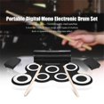 thumbnail image 1 of LOVEVER Clearance 7 Pad Roll Up Drum Kit Portable Hand Roll Drum Kit Best Gift, 1 of 9