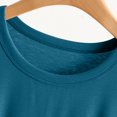 thumbnail image 3 of Yuyuzo Plus Size Pajamas Tops Short Sleeve Sleep Shirts Solid Color Pjs Tops Sleepwear Homewear Loungewear, 3 of 5