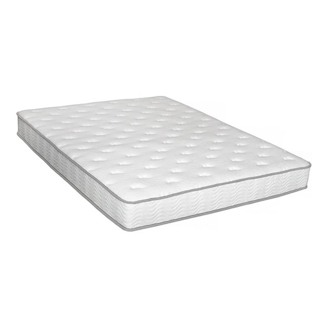 Pemberly Row Matelas Grand Lit Contemporain à Ressorts Ensachés/tissu de 8 Pouces en Blanc