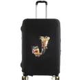 thumbnail image 1 of Housses de Valise Housse de Protection Valise de Voyage Anti-Rayures Housse Anti-Poussière Réutilisable Housse Anti-Poussière Lavable Motif Imprimé Floral Lettre 8floral Lettre J S, 1 of 6