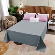 Amzcrzy Polyester Bed Sheet Simples Solid Color Bed Sheet Singles Piece Of Home Skined Friendly Bed Sheet Double Bed Sheet Bedspread & Coverlet Sets Bedding Bedding Comforter Sets Bedding Set