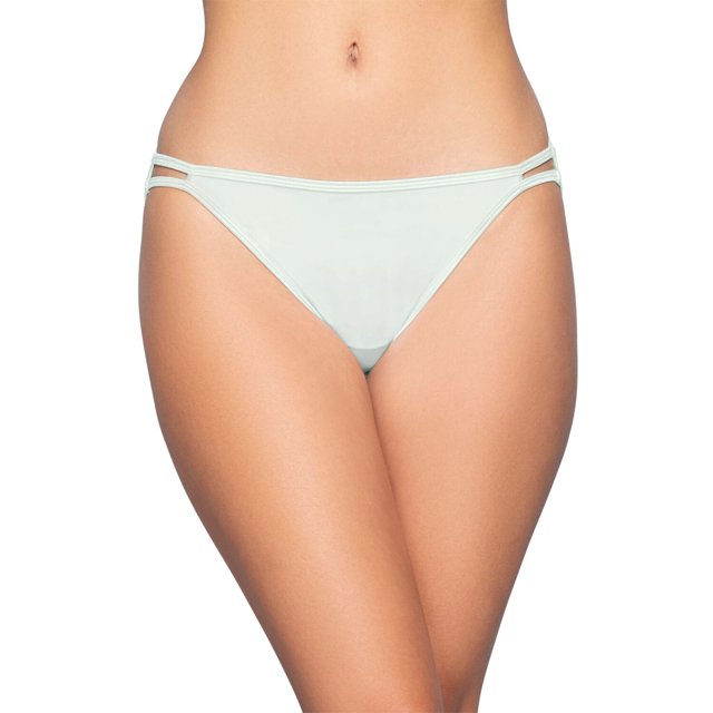 Vanity Fair Womens Body Shine Illumination String Bikini, 5, NH Light Sage