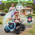 thumbnail image 4 of Joyracer VTT pour Enfants, Jouets à Chevaucher 24 Volts, Roues de VTT Motorisées avec Moteur 800 W, Télécommande, Musique Bluetooth, Klaxon, DEL pour Grand Cadeau pour Enfants, Rouge, 4 of 11