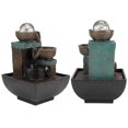 thumbnail image 4 of Fontaine de Bureau Éclairée à DEL, Fontaine de Bureau à DEL, Déco de Bureau Forme Unique Conçue pour le Paysage de Maison et Bureau Décoration Feng Shui Type 9116 Prise UE 220 V, 4 of 8