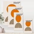 thumbnail image 4 of Designart Résumé Minimal orange Sun et Rainbow I Art mural sur toile, 4 of 4