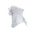 thumbnail image 3 of Diconna Women's Shapewear Print Design Front Hook Buckle Back Drawstring Strap Slim Fit Push Up Shaper Tops, 3 of 7