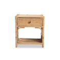 thumbnail image 3 of Baxton Studio Table de Chevet Moderne Bohème en Rotin Naturel Marron 1-Tiroir, 3 of 5