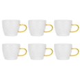 thumbnail image 2 of Water Cup, High Transparency Glass Cup, 6Pcs/Set Ergonomic Handle High Hardness For Offices Hotels Homes, 2 of 8