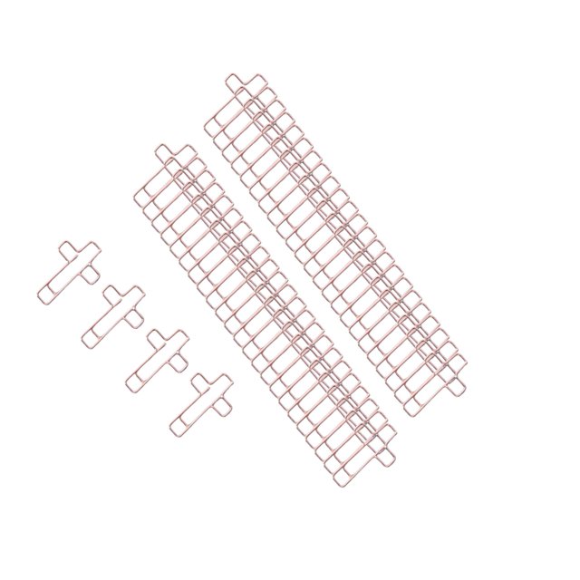 ZLight Creative Cross Shape Paper Clip Cross Clip Shaped for Classroom School Students Rose Gold 2x3.4cm
