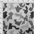 thumbnail image 3 of oneOone Velvet Black Fabric Abstracts Sewing Craft Projects Fabric Prints By Yard 58 Inch Wide, 3 of 4