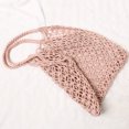 thumbnail image 2 of kurtrusly Fashionable And Functional Straw Beach Bag For Any Occasion Space-saving Blended Straw Handbag khaki 1Set, 2 of 6