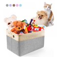thumbnail image 3 of Personalized Pet Dog Toy Storage Basket Dog Canvas Bag Foldable, 3 of 8