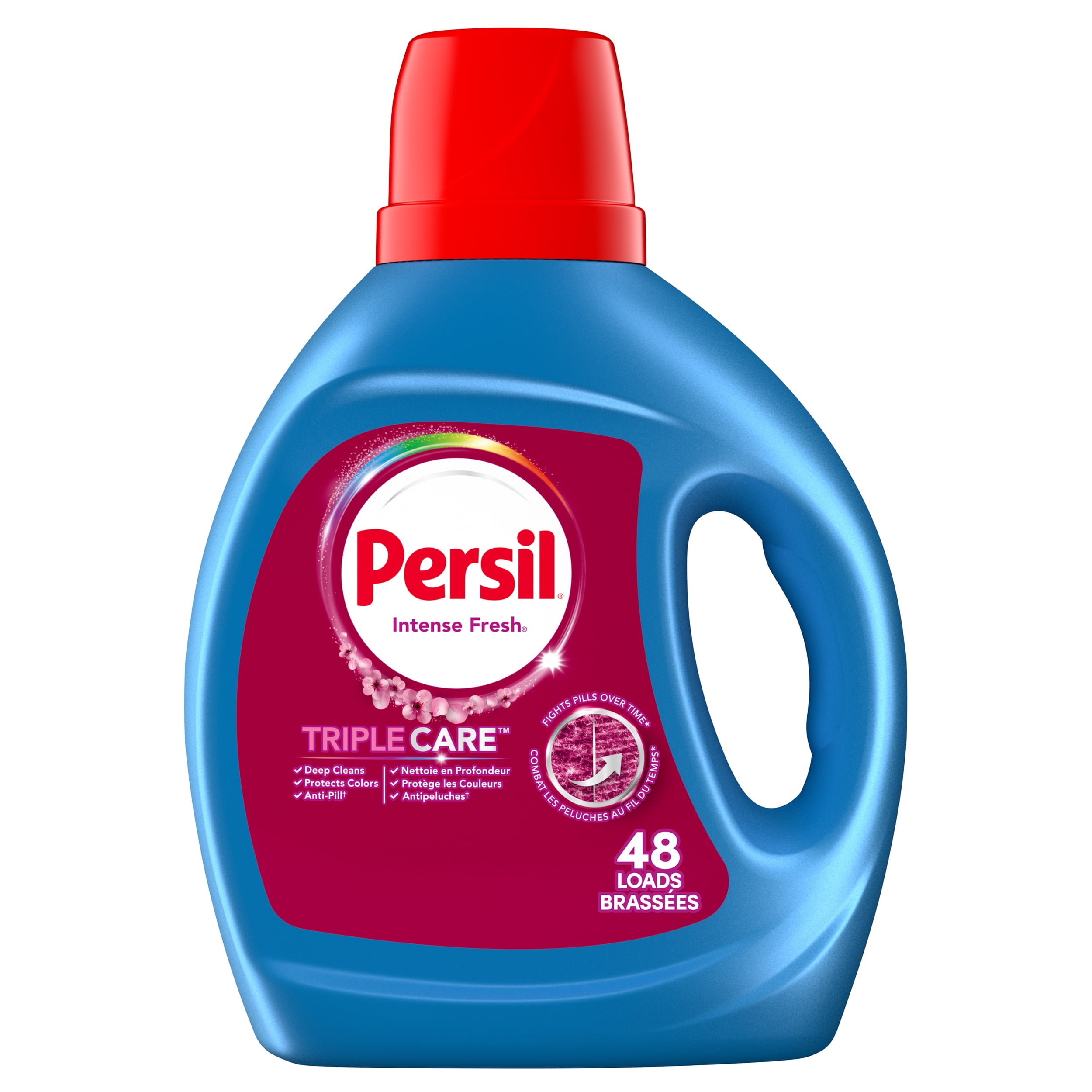 Persil Intense Fresh Everyday Clean Liquid Laundry Detergent, Lasting Freshness, Protects Colours, 1.86L, 48 Wash Loads, HE Compatible, 1 bottle